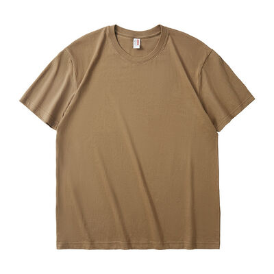 Men's Heavyweight Crewneck T-Shirt - Premium Cotton, Relaxed Fit, Solid Color Basics