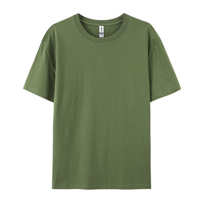 Men's Heavyweight Crewneck T-Shirt - Premium Cotton, Relaxed Fit, Solid Color Basics