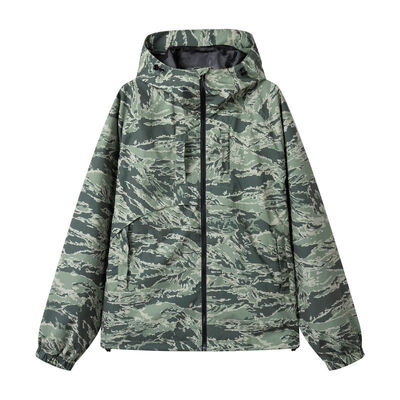 kaufen 100% Polyester Camouflage Jagdjacken Leichte Mesh-gefütterte Windjacke Online-Herstellung