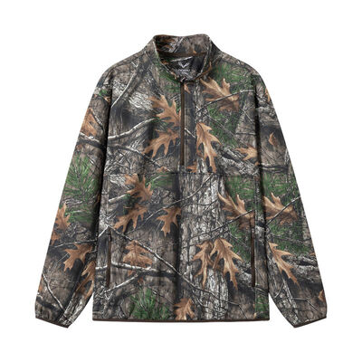 acheter Manteau de camouflage Woodland pour homme, veste polaire camouflage, quart de fermeture éclair, pull de chasse fabrication en ligne