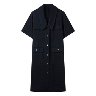 acheter Robe chemise de travail utilitaire à manches courtes et poches multiples en sergé lourd pour vêtements de travail fabrication en ligne