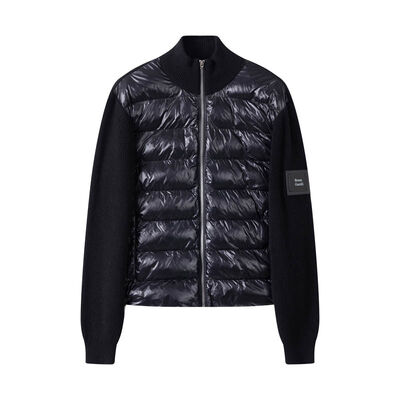 Mua Mặt trước Zipper Hybrid Knit Lifestyle Down Jacket Short Puffer Bomber Jacket Đàn ông XXL sản xuất trực tuyến