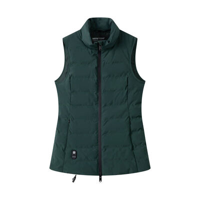 Beli Wanita Pendinginan Padded Vest Hijau Gelap Heat Pack Vest USB Power Slim Fit pembuatan online