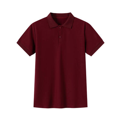 comprare Polo Classico Piqué Bordeau Traspirante Tinta Unita Manica Corta fabbricazione online