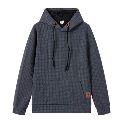 buy Charcoal Women'S Pullover Hoodie Waffle Textured  Mens Lightweight Fleece Pullover online manufacture
