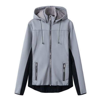 Beli Fleece Lining Zip Up Hoodies Hooded Shell Jaket Zip Kantong pembuatan online