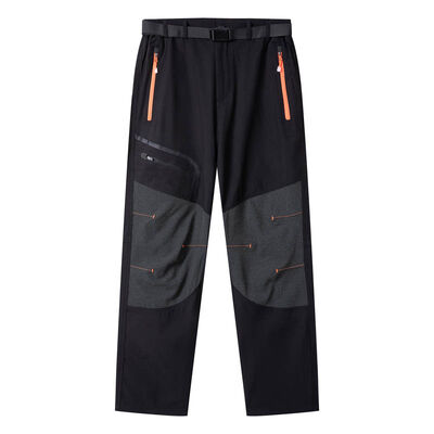 comprar Pantalones de trabajo al aire libre para hombres de cintura elástica con botón lateral Pantalones de pista de contraste Fabricación en línea